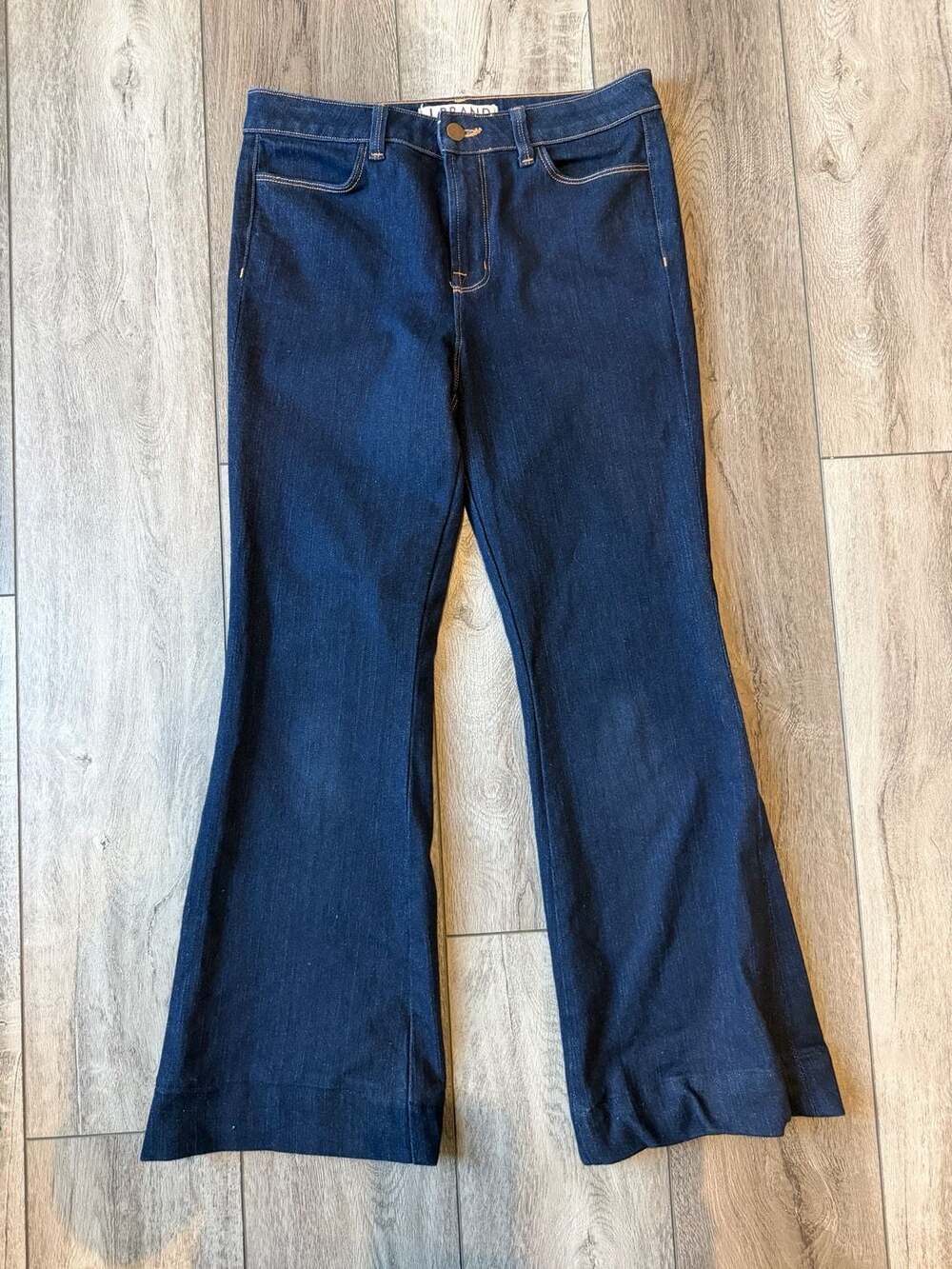 J Brand The Doll Flare Jeans Size 29 Dark Wash Denim